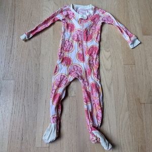 Burt's Bees grapefruit print pajama size 12 months